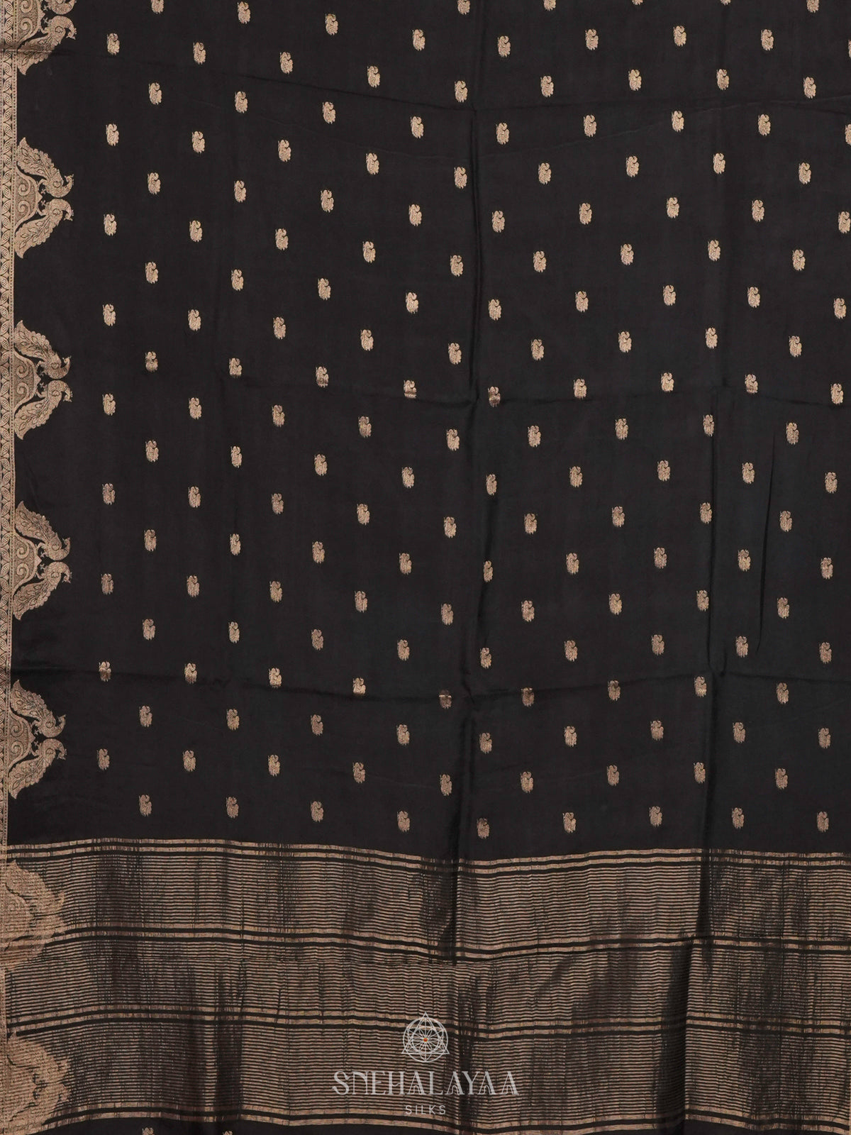 Black  Banaras Silk Saree