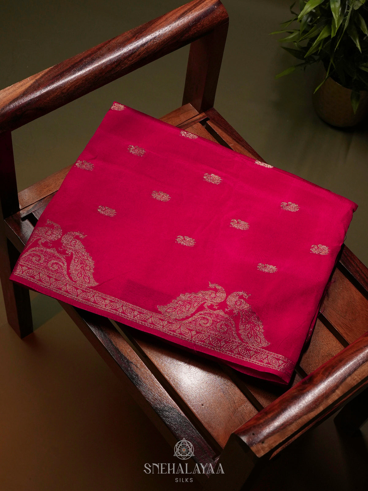 Pink Banaras Silk Saree