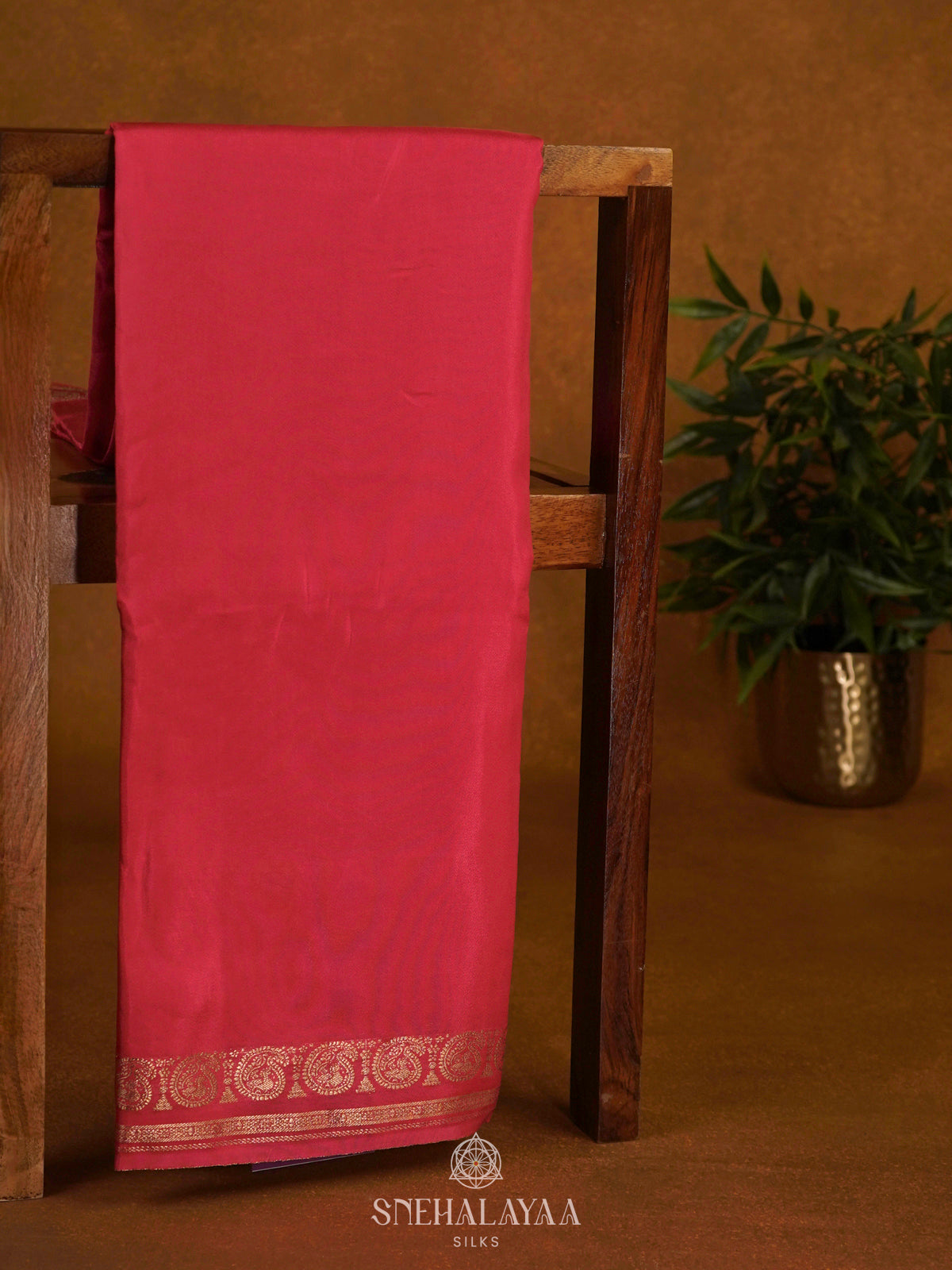Pink Mysore Silk Saree
