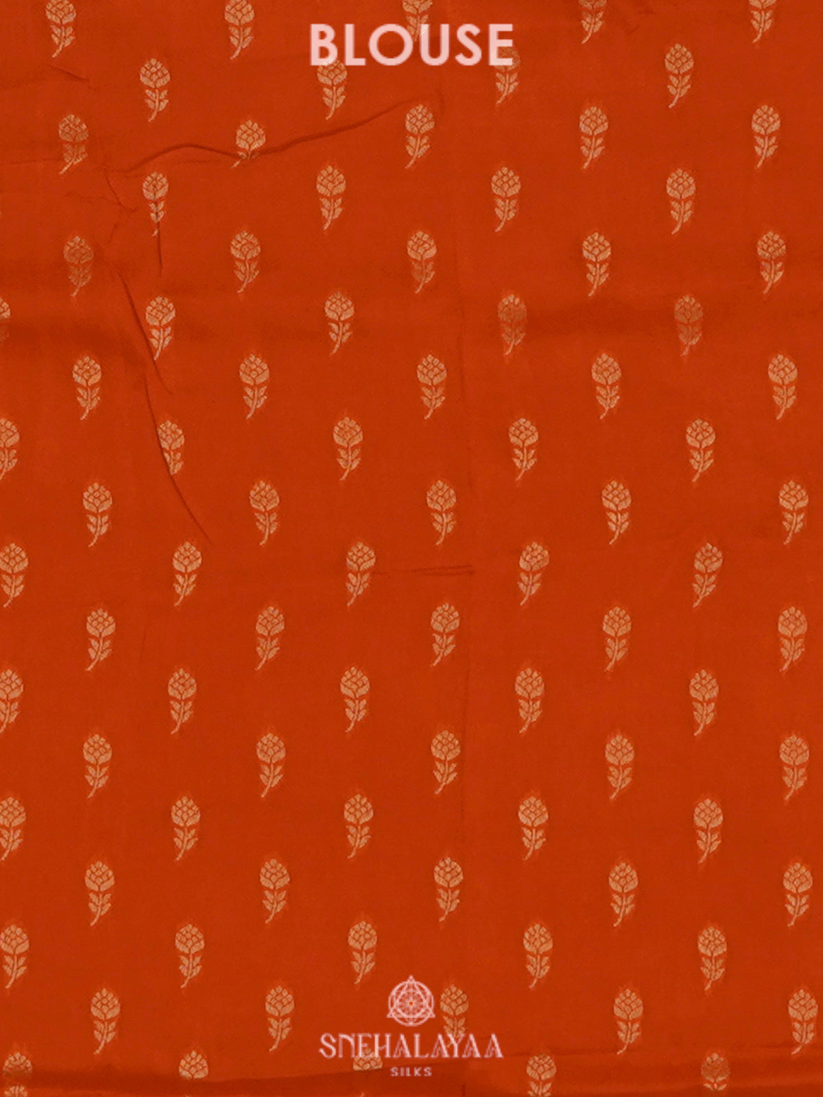 Orange Mysore Silk Saree