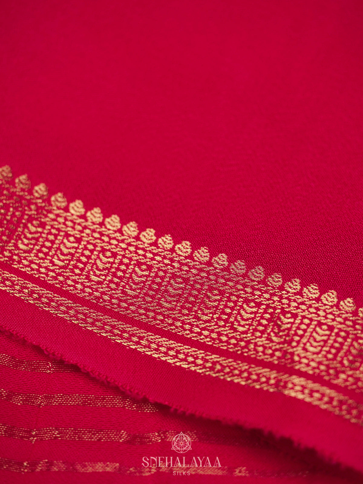Pink Mysore Silk Saree