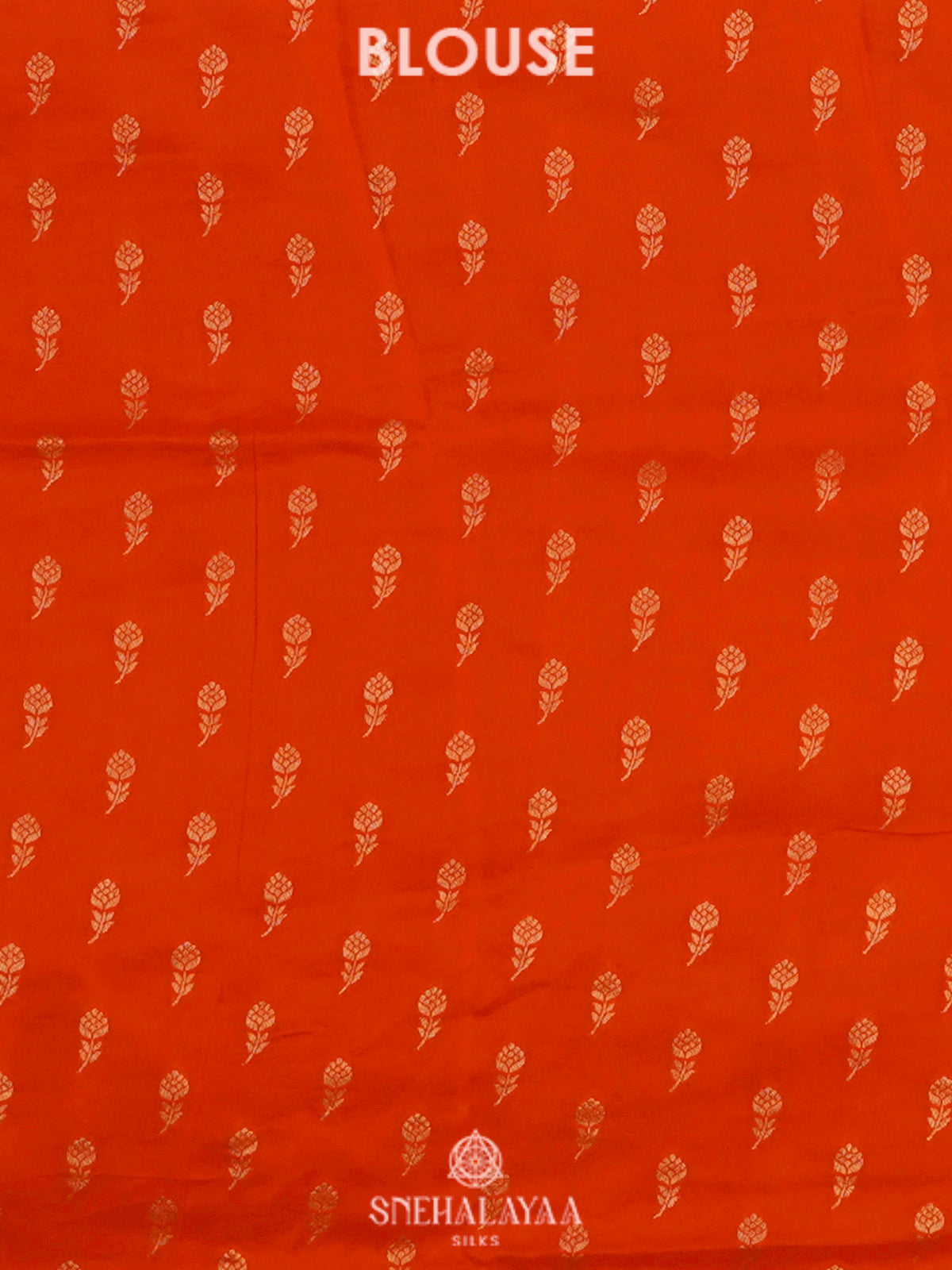 Orange Mysore Silk Saree