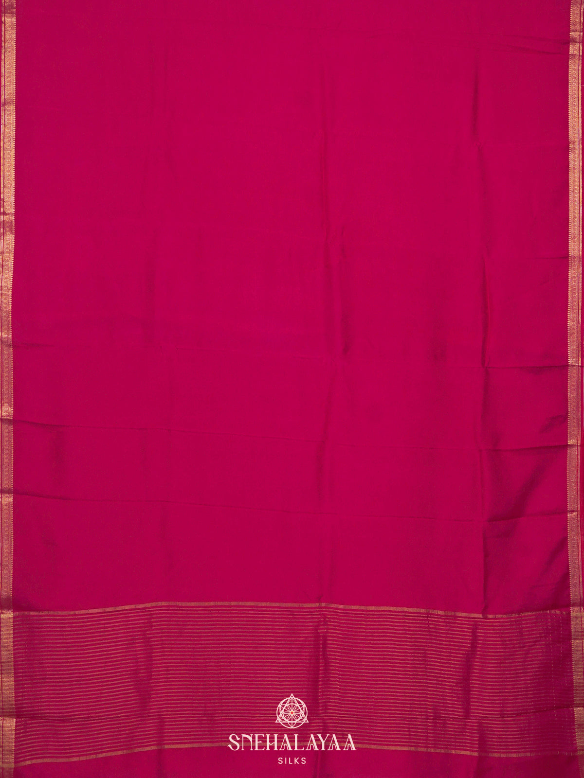 Pink Mysore Silk Saree