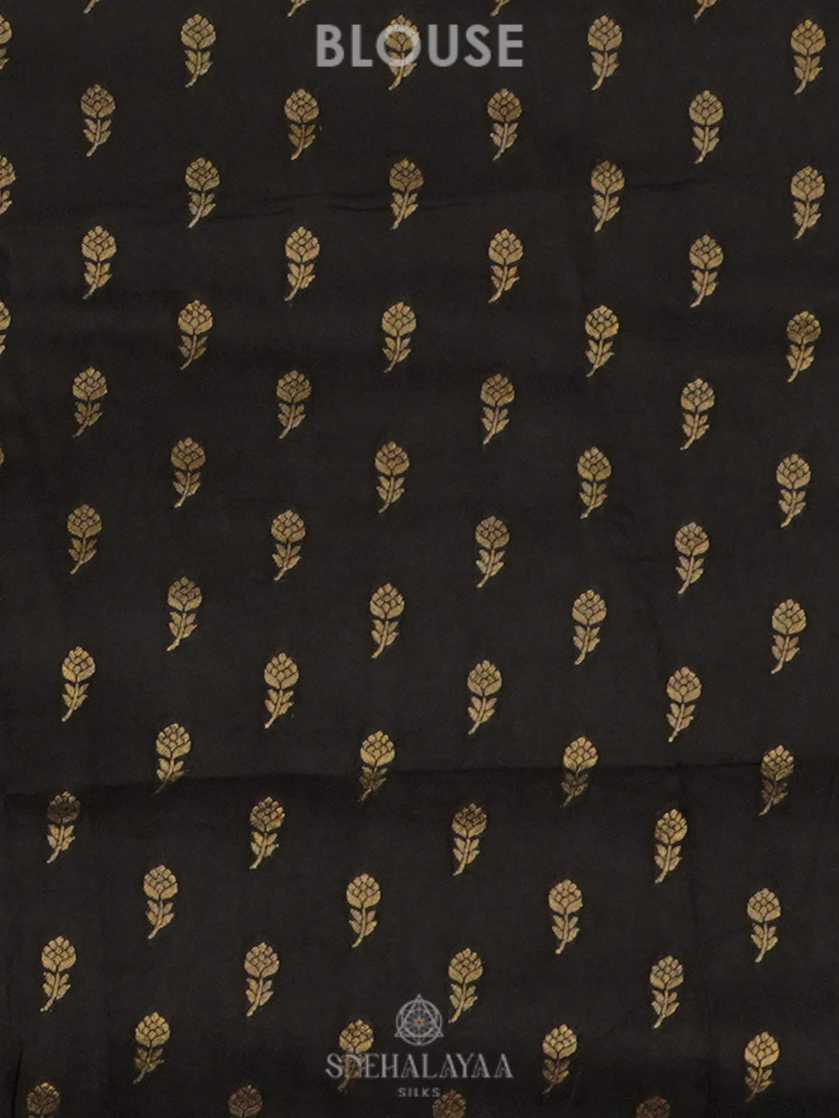 Black Mysore Silk Saree