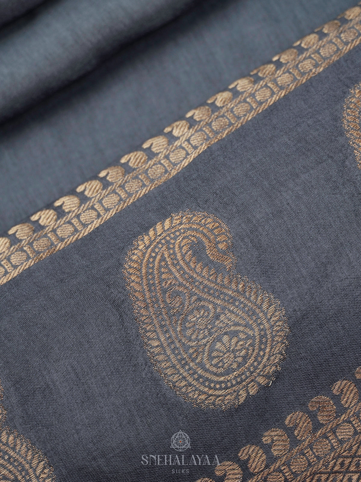Blue Banaras Silk Saree