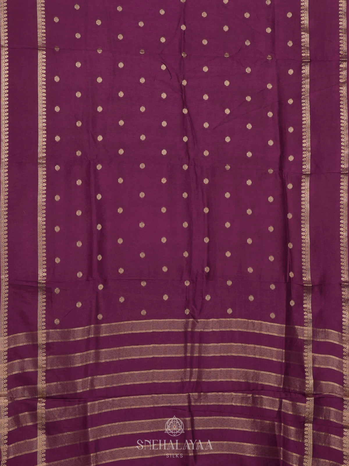 Purple Banaras Silk Saree