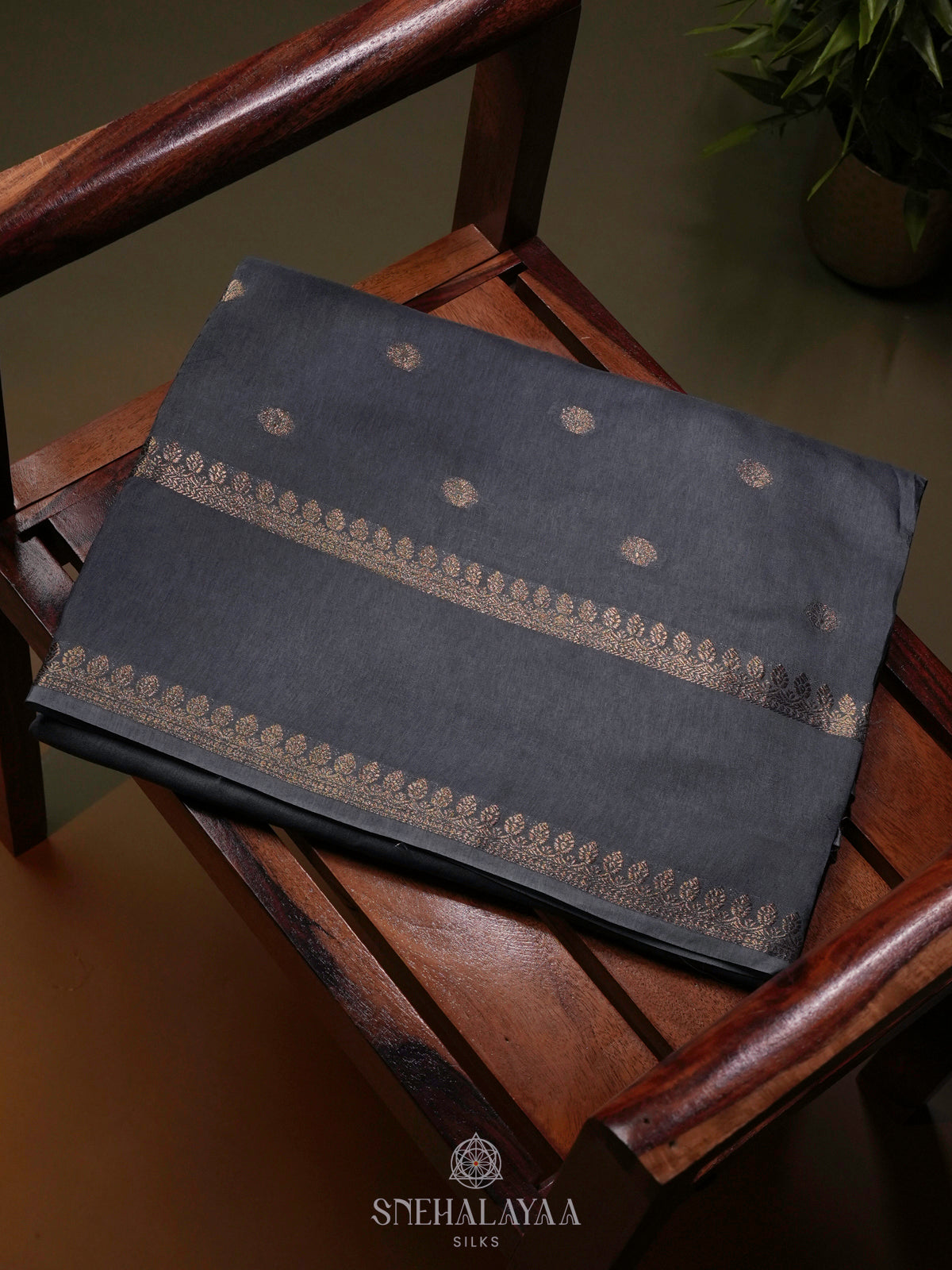 Blue Banaras Silk Saree