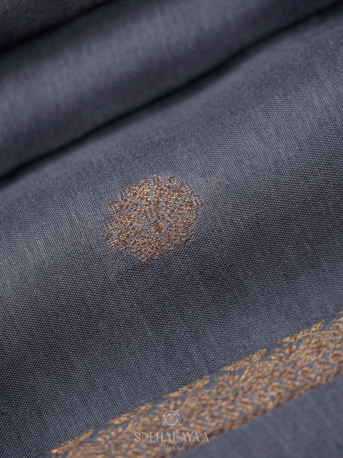 Blue Banaras Silk Saree