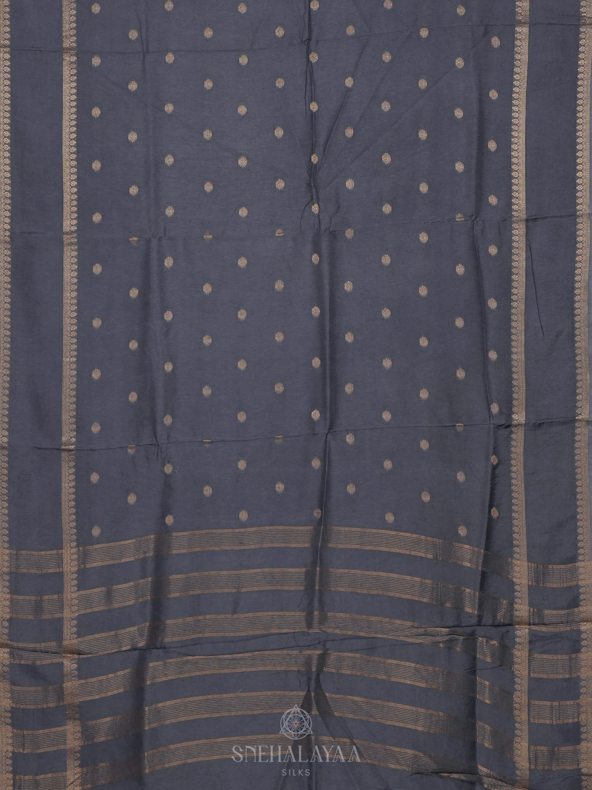 Blue Banaras Silk Saree