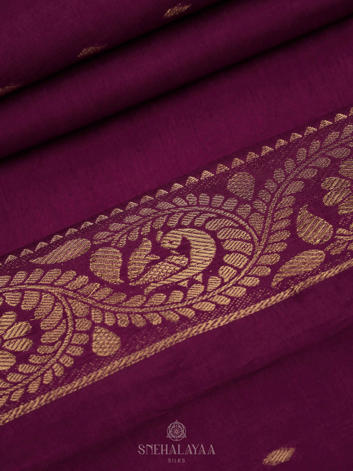 Purple Banaras Silk Saree