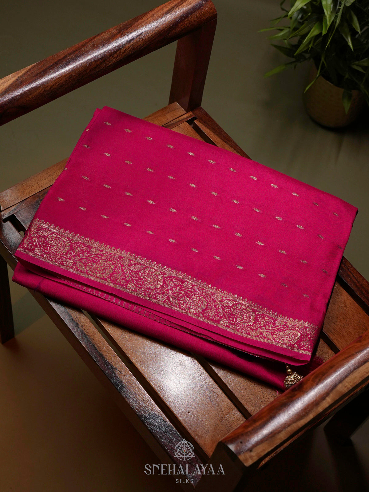 Pink Banaras Silk Saree
