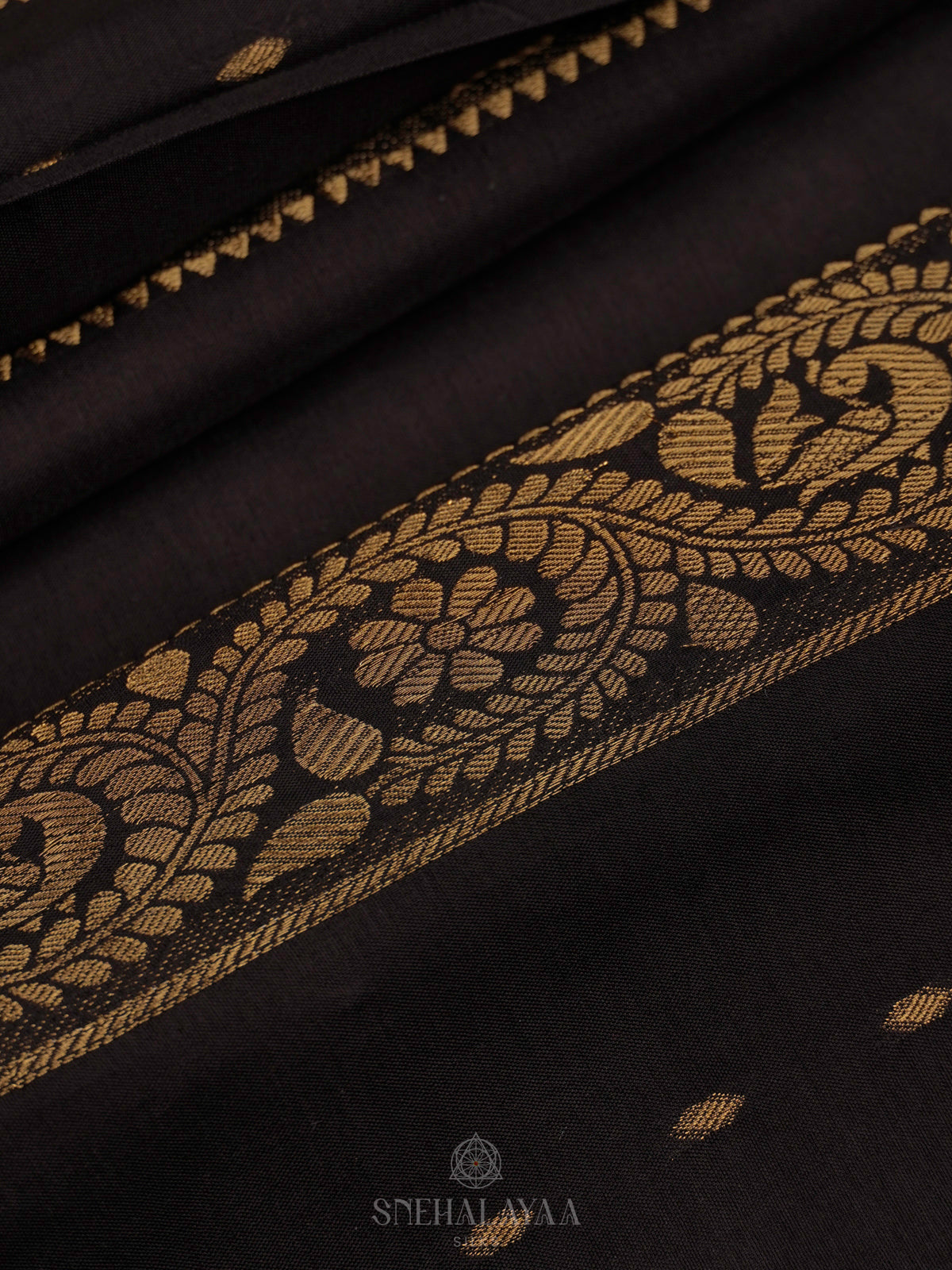Black  Banaras Silk Saree