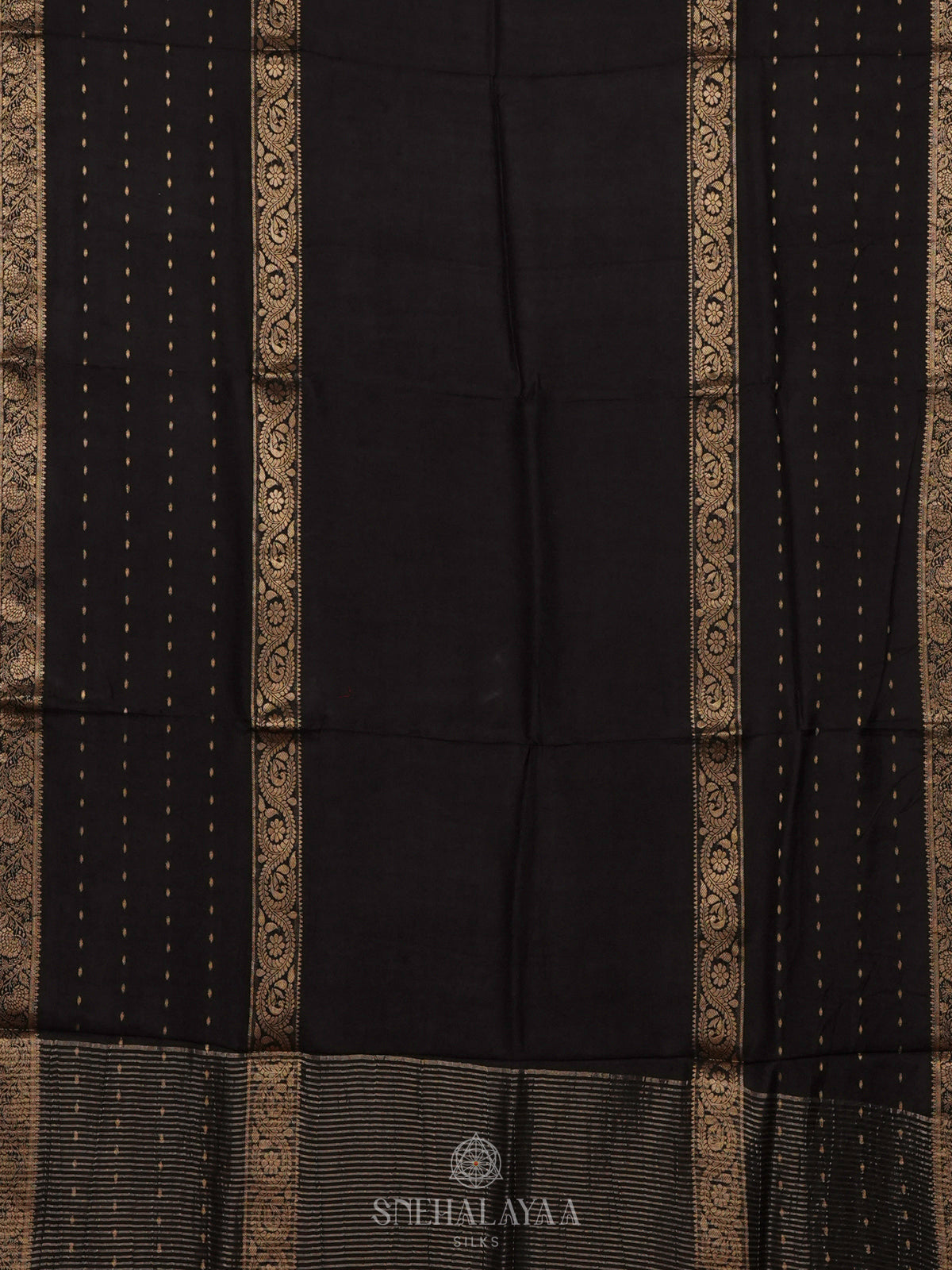 Black  Banaras Silk Saree