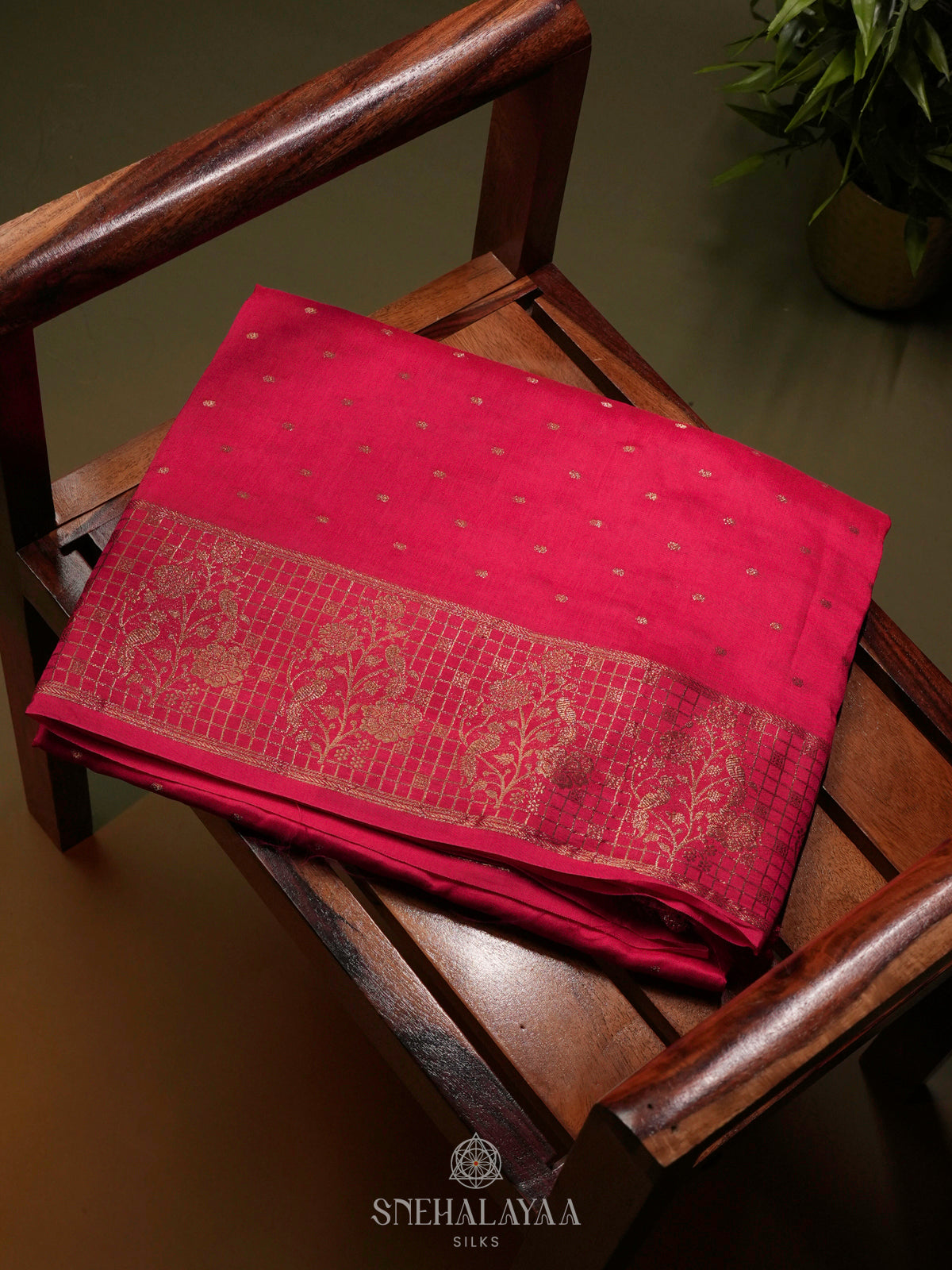 Pink Banaras Silk Saree