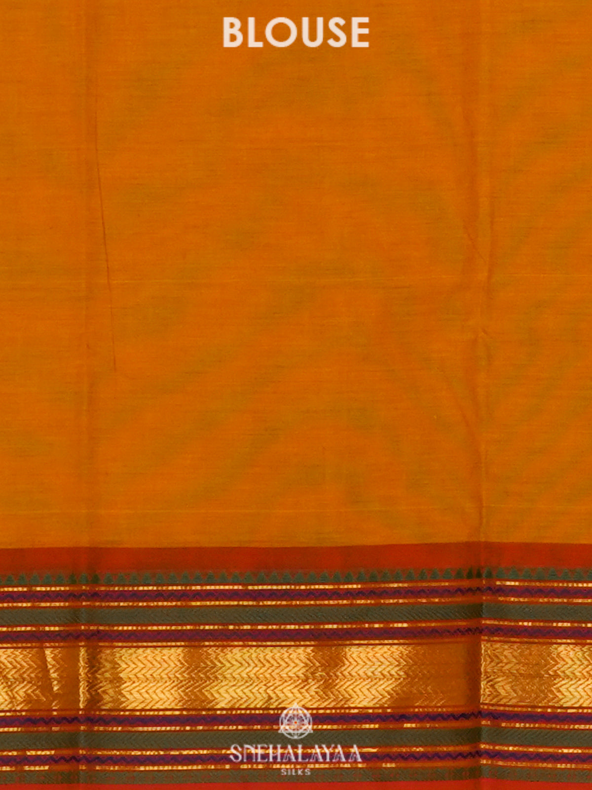 Orange Kanchi Cotton Saree