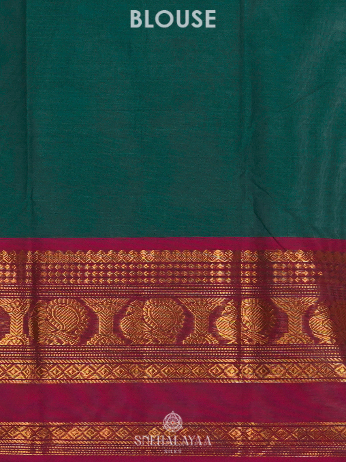 Forest Green Kanchi Cotton Saree