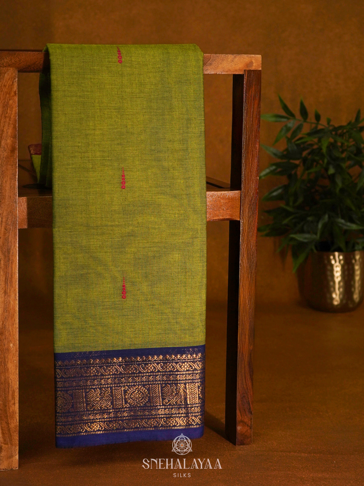 Green Kanchi Cotton Saree