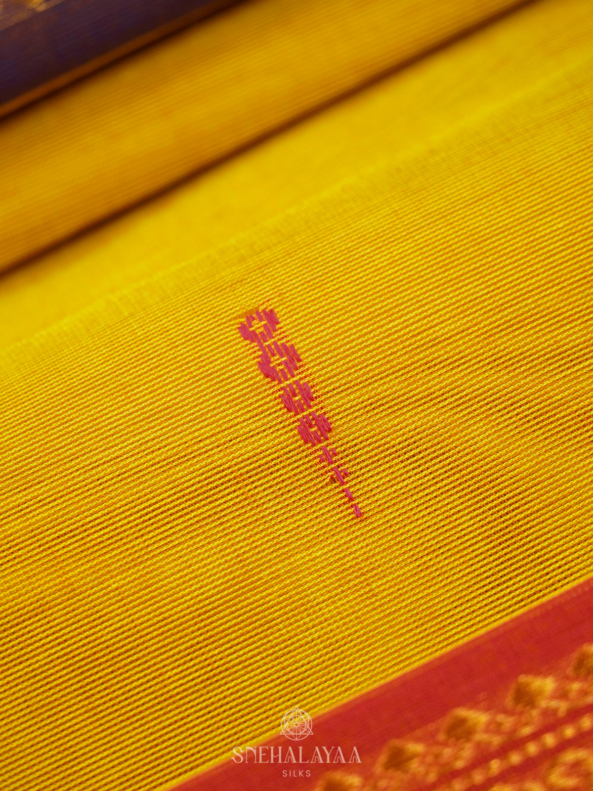 Yellow Kanchi Cotton Saree