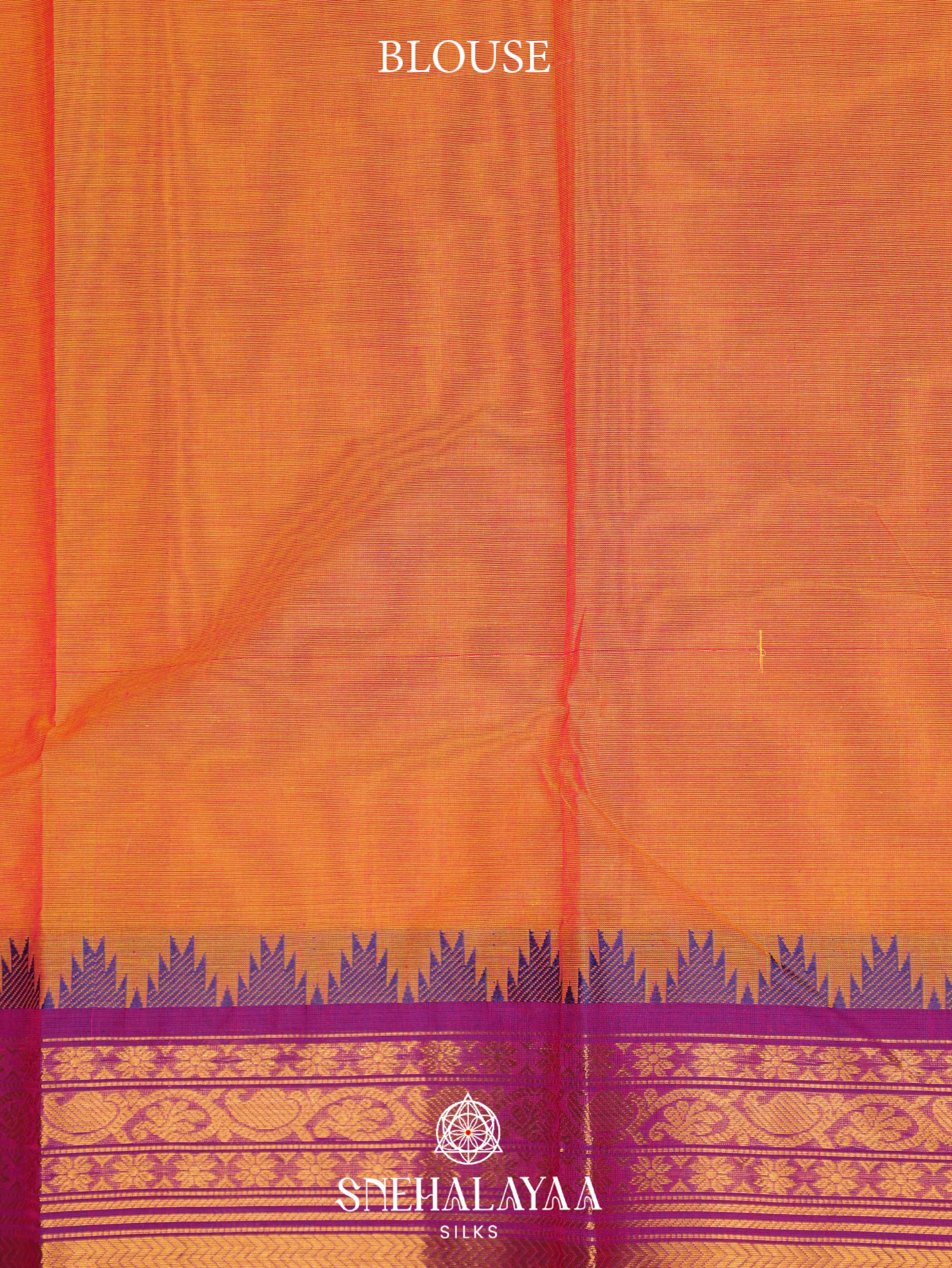 Mango Yellow Kanchi Cotton Saree