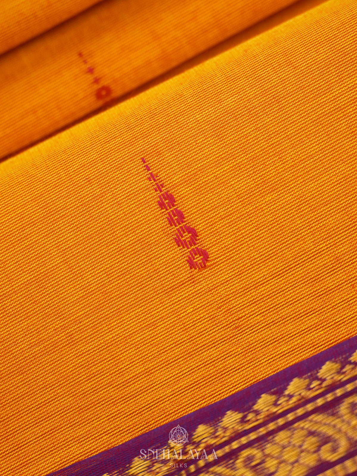 Mango Yellow Kanchi Cotton Saree