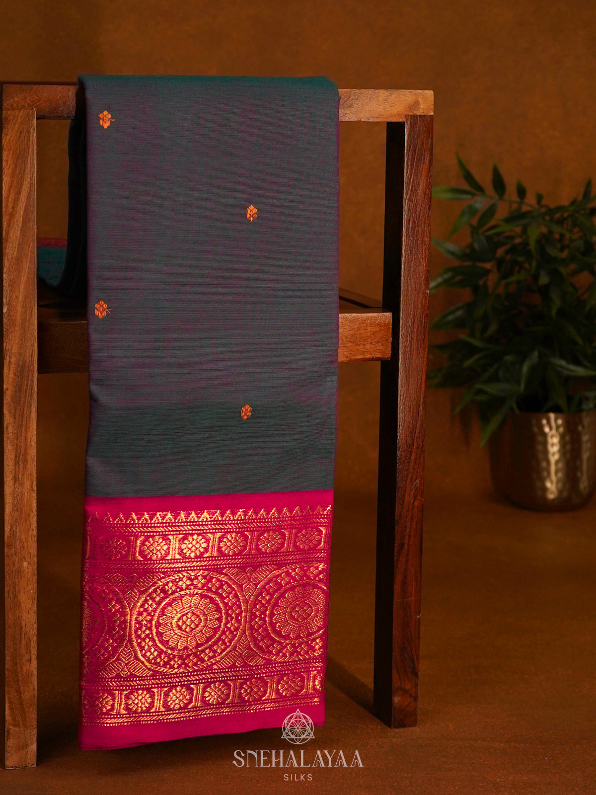 Grey Kanchi Cotton Saree