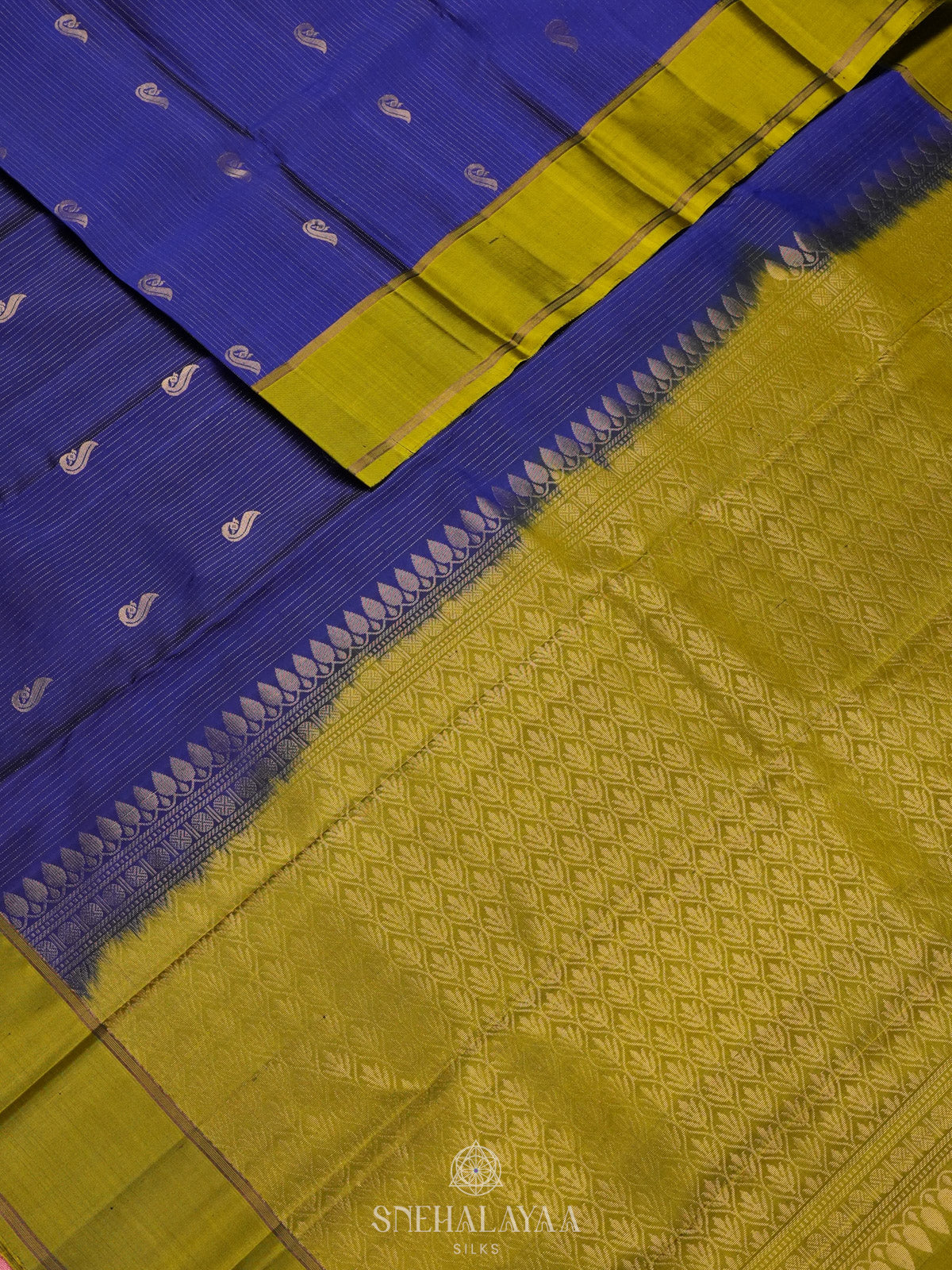 Royal Blue Kanjivaram Silk Saree