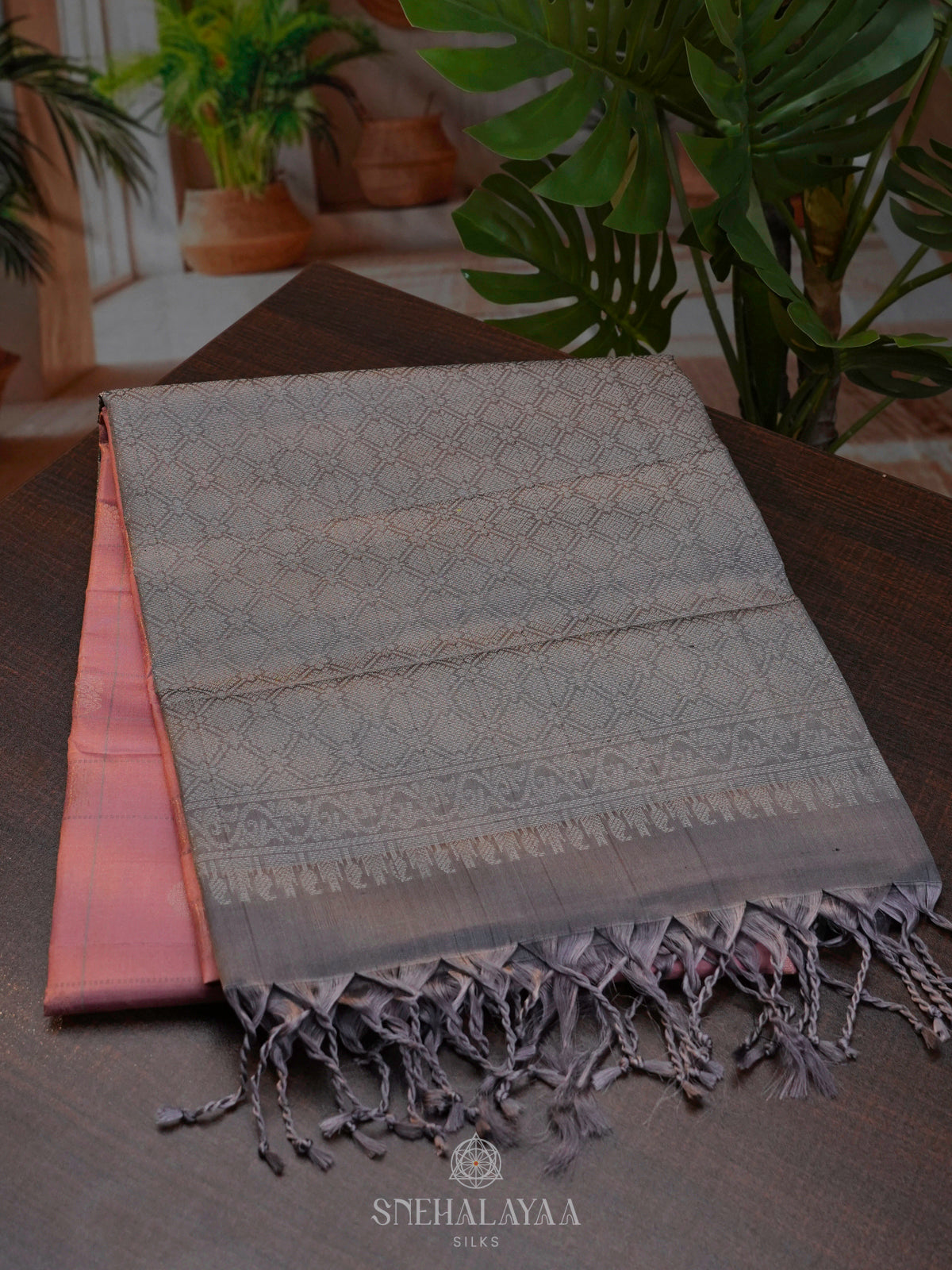 Pink Soft Silk Saree