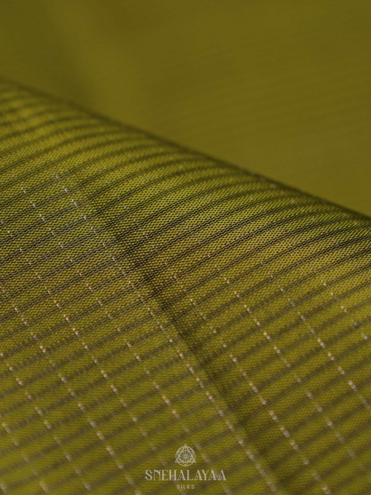 Olive Green Kanjivaram Silk Saree