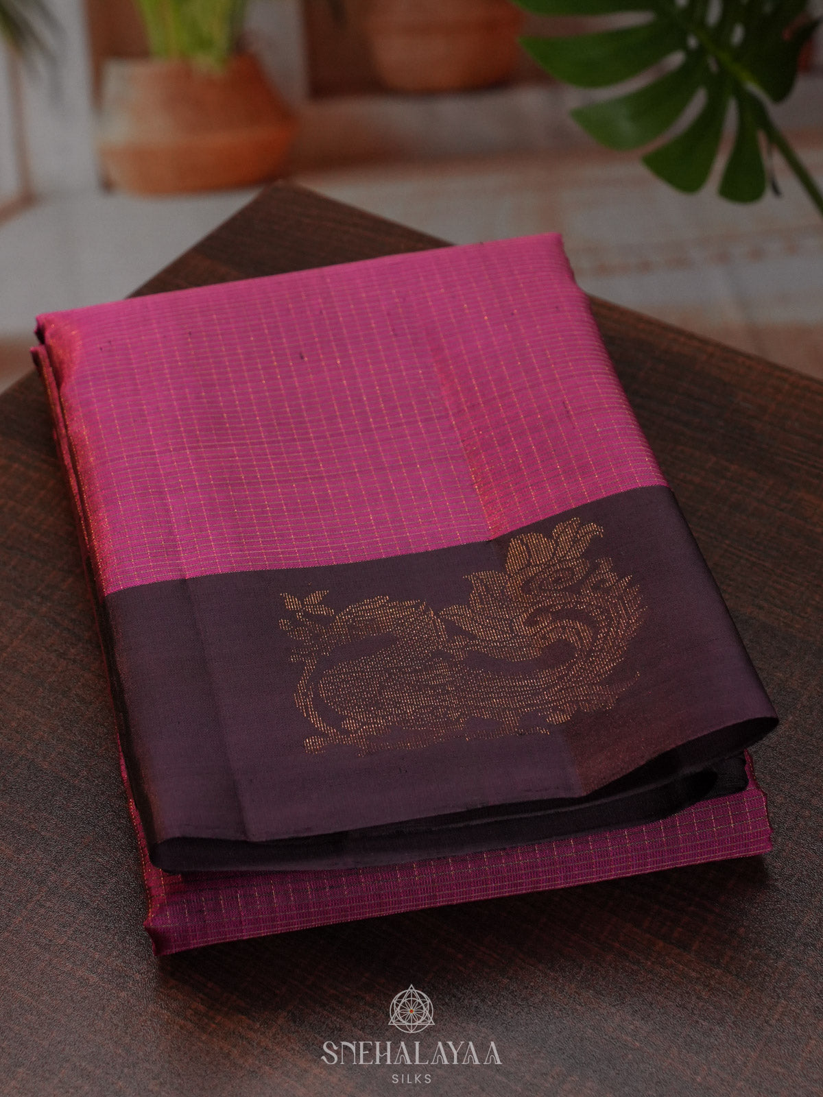 Pink Kanjivaram Silk Saree