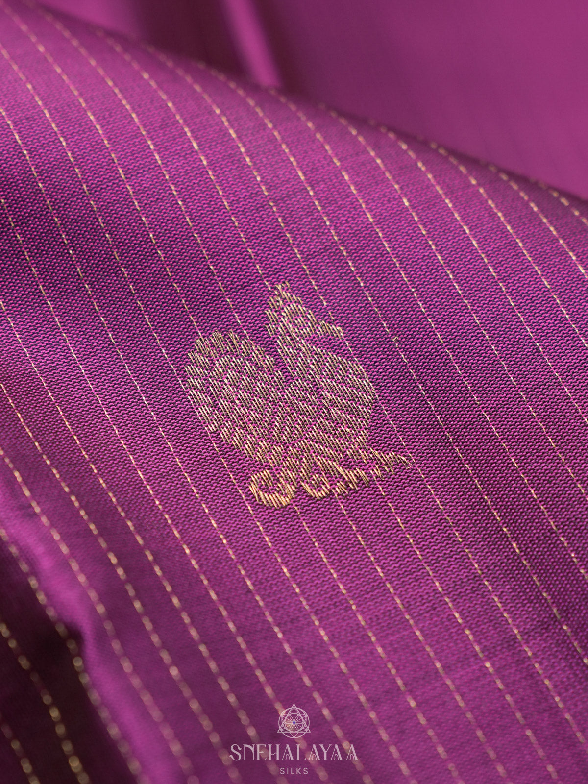Purple Kanjivaram Silk Saree