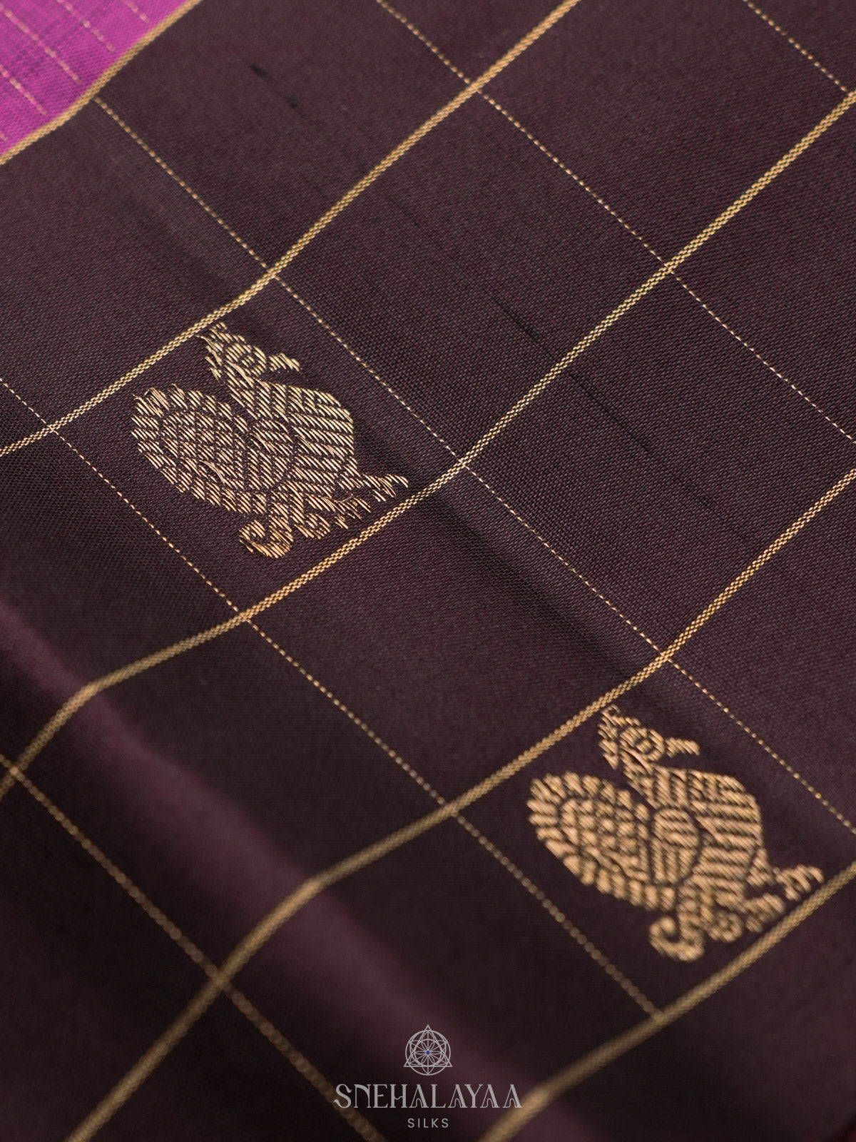Purple Kanjivaram Silk Saree