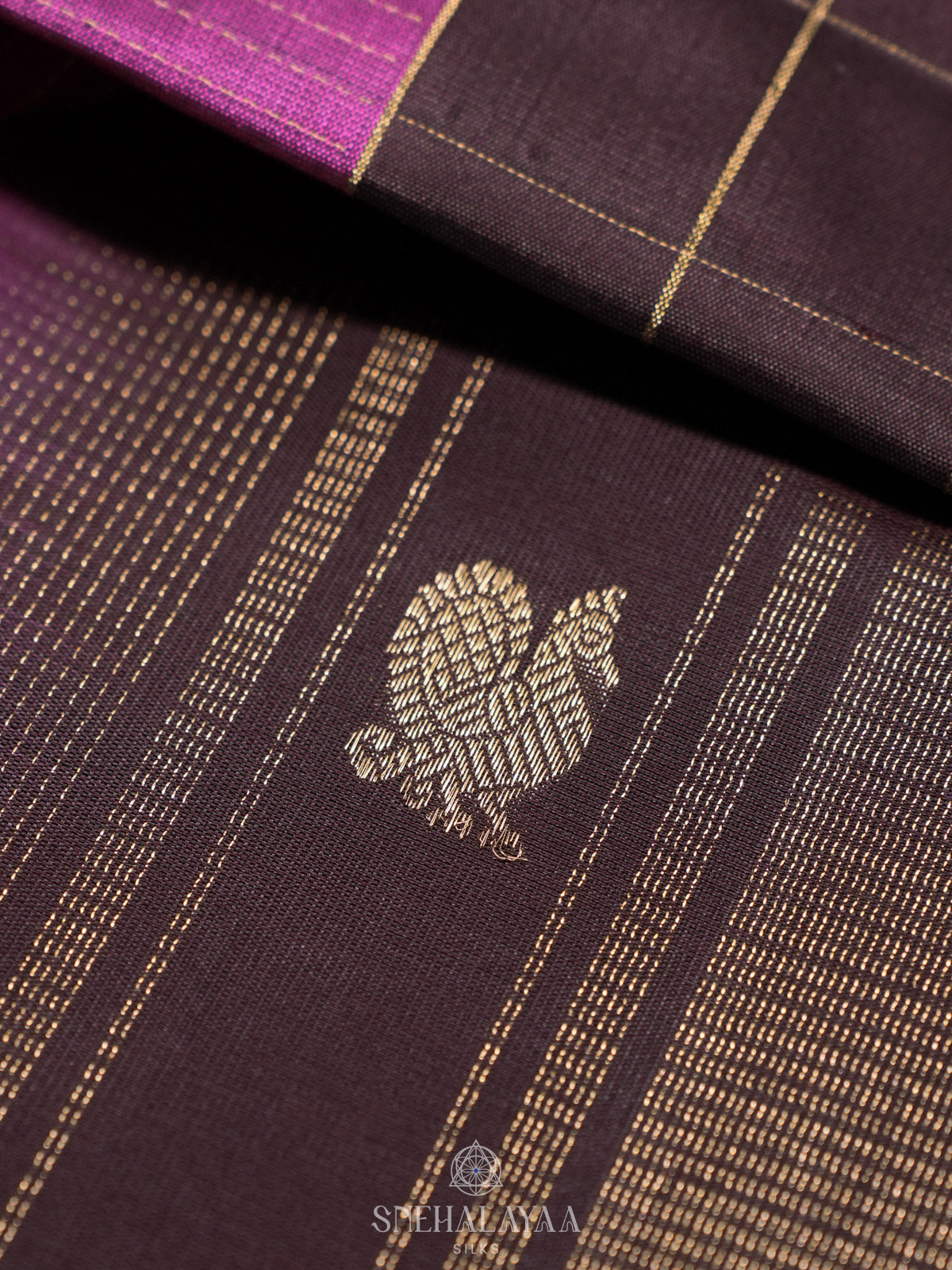 Purple Kanjivaram Silk Saree