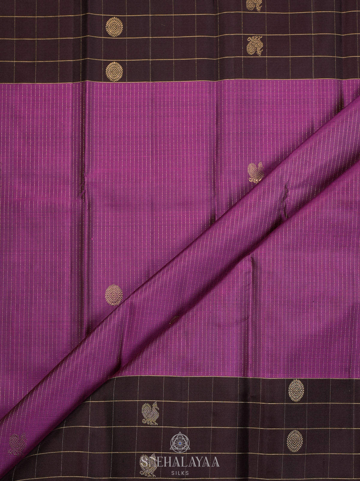 Purple Kanjivaram Silk Saree