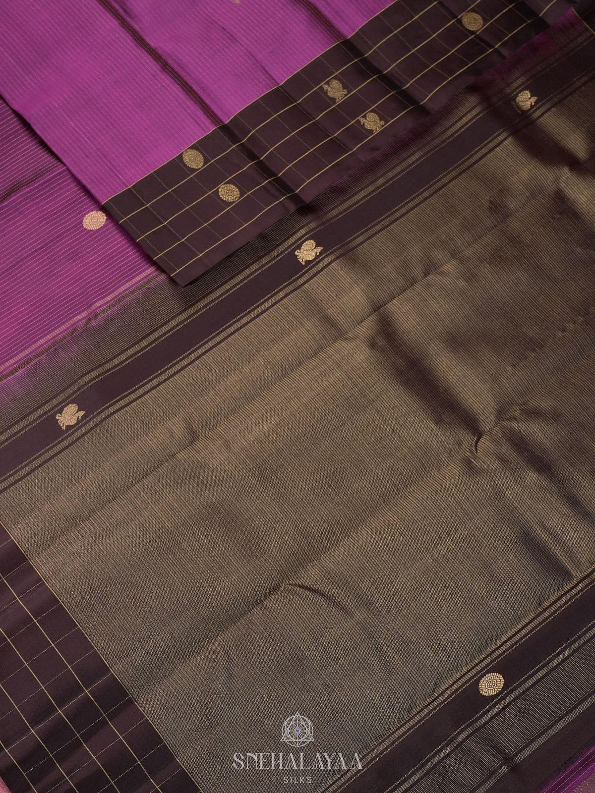 Purple Kanjivaram Silk Saree