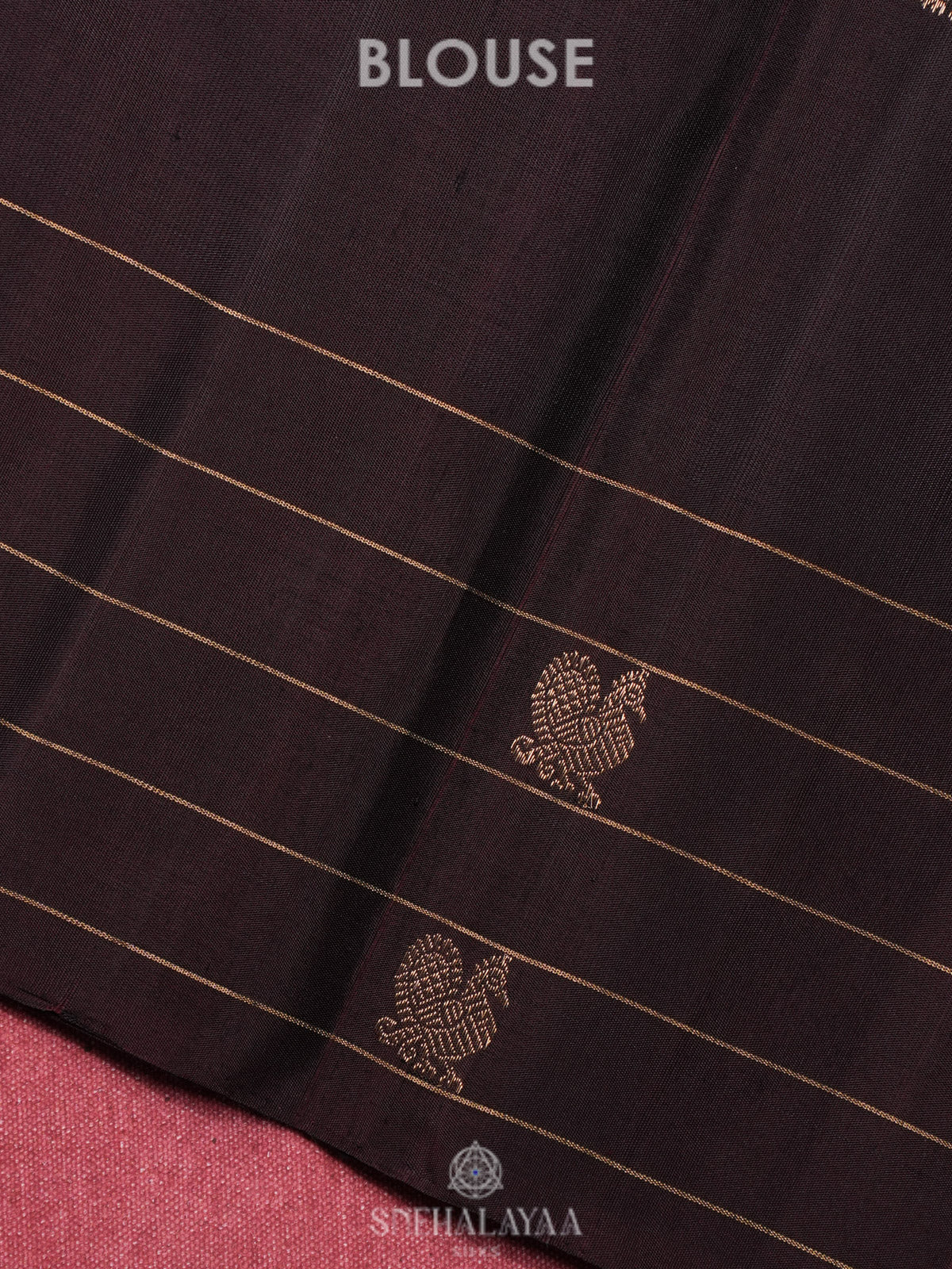 Purple Kanjivaram Silk Saree