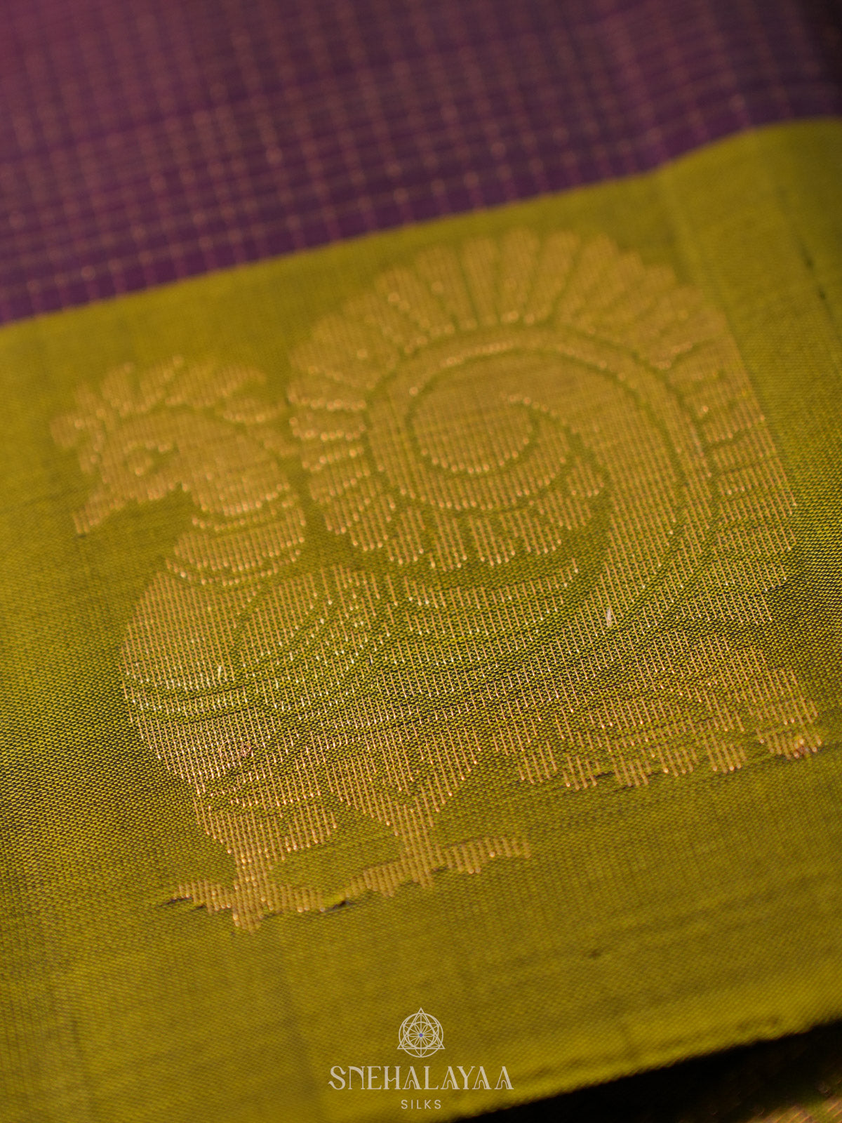 Burgundy Kanjivaram Silk Saree