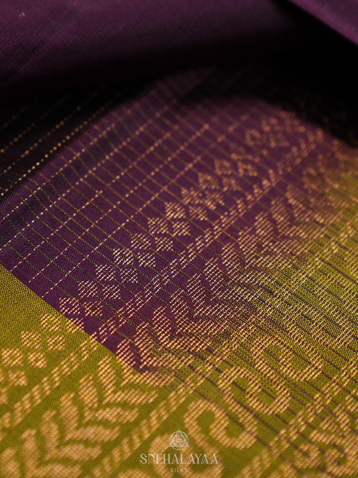 Burgundy Kanjivaram Silk Saree