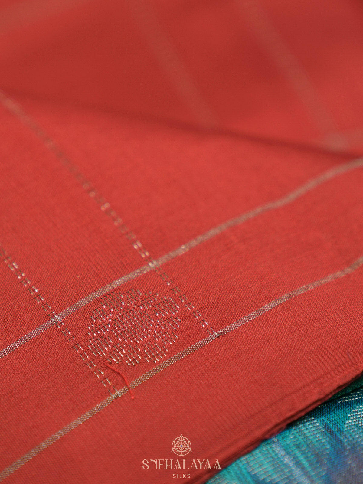 Ruby Red Kanjivaram Silk Saree