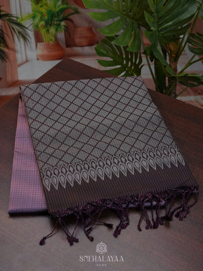 Plum Soft Silk Saree