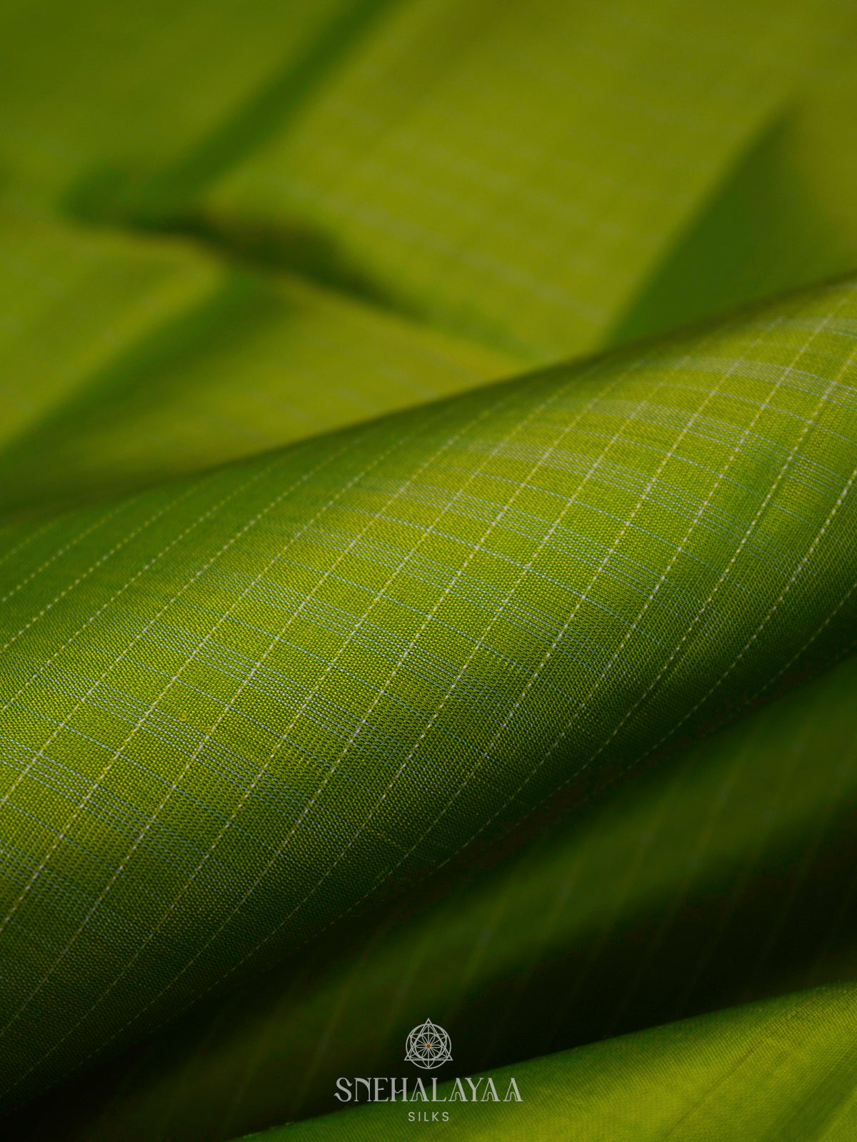 Lime Green Soft Silk Saree