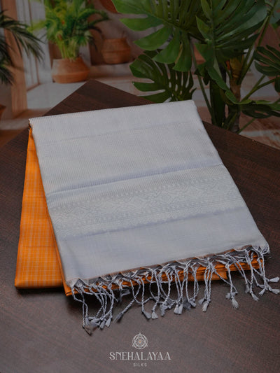 Orange Soft Silk Saree