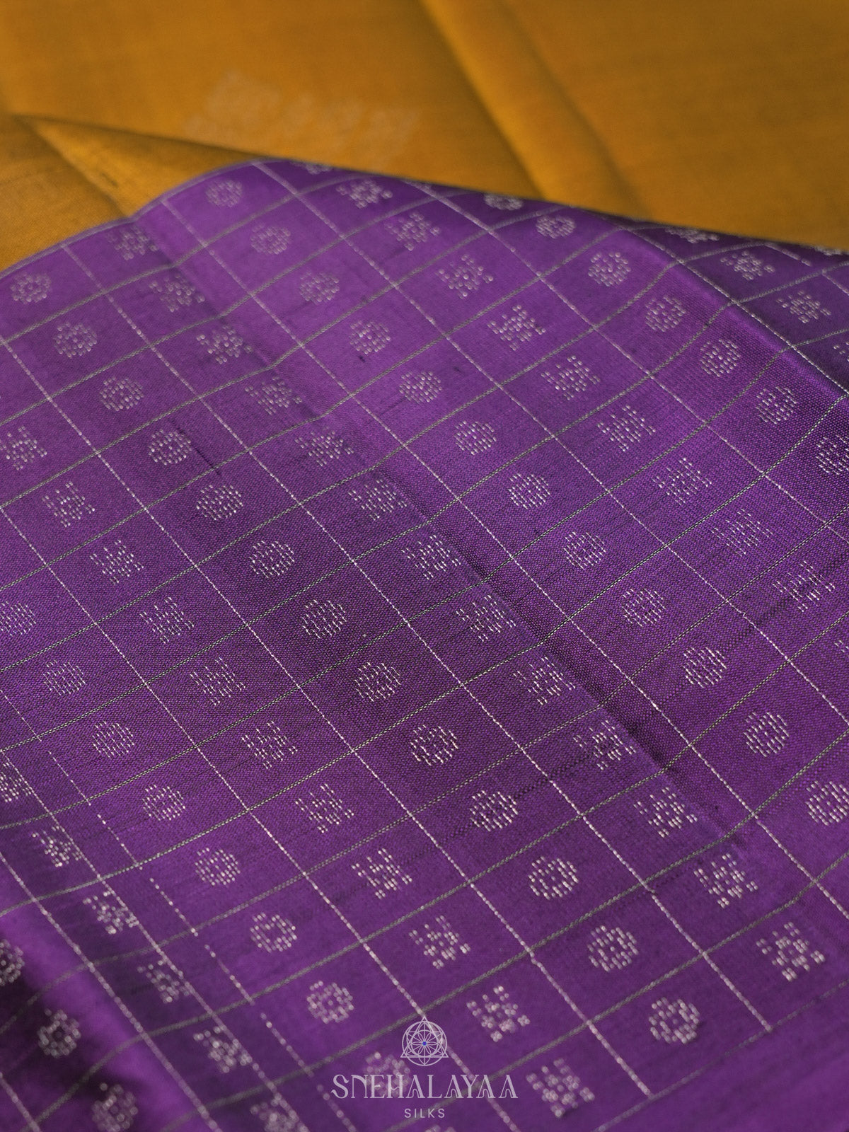 Mustard Kanjivaram Silk Saree