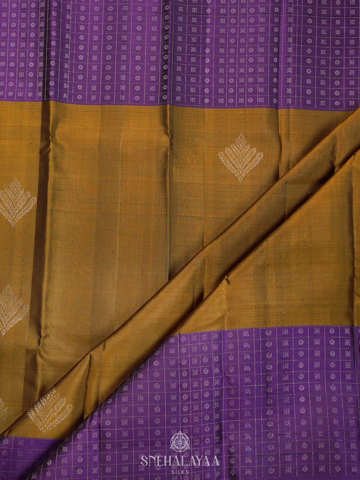 Mustard Kanjivaram Silk Saree