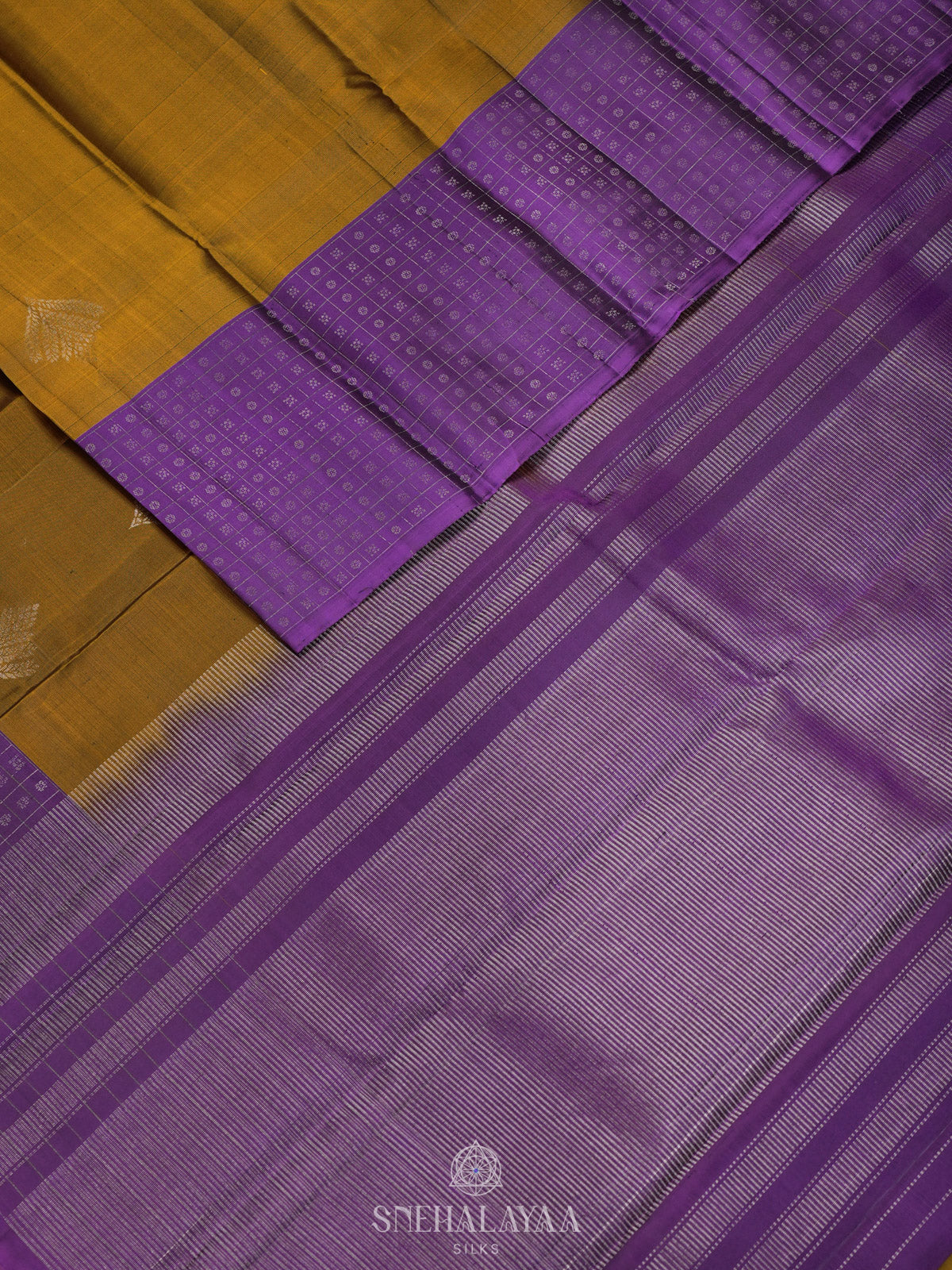 Mustard Kanjivaram Silk Saree