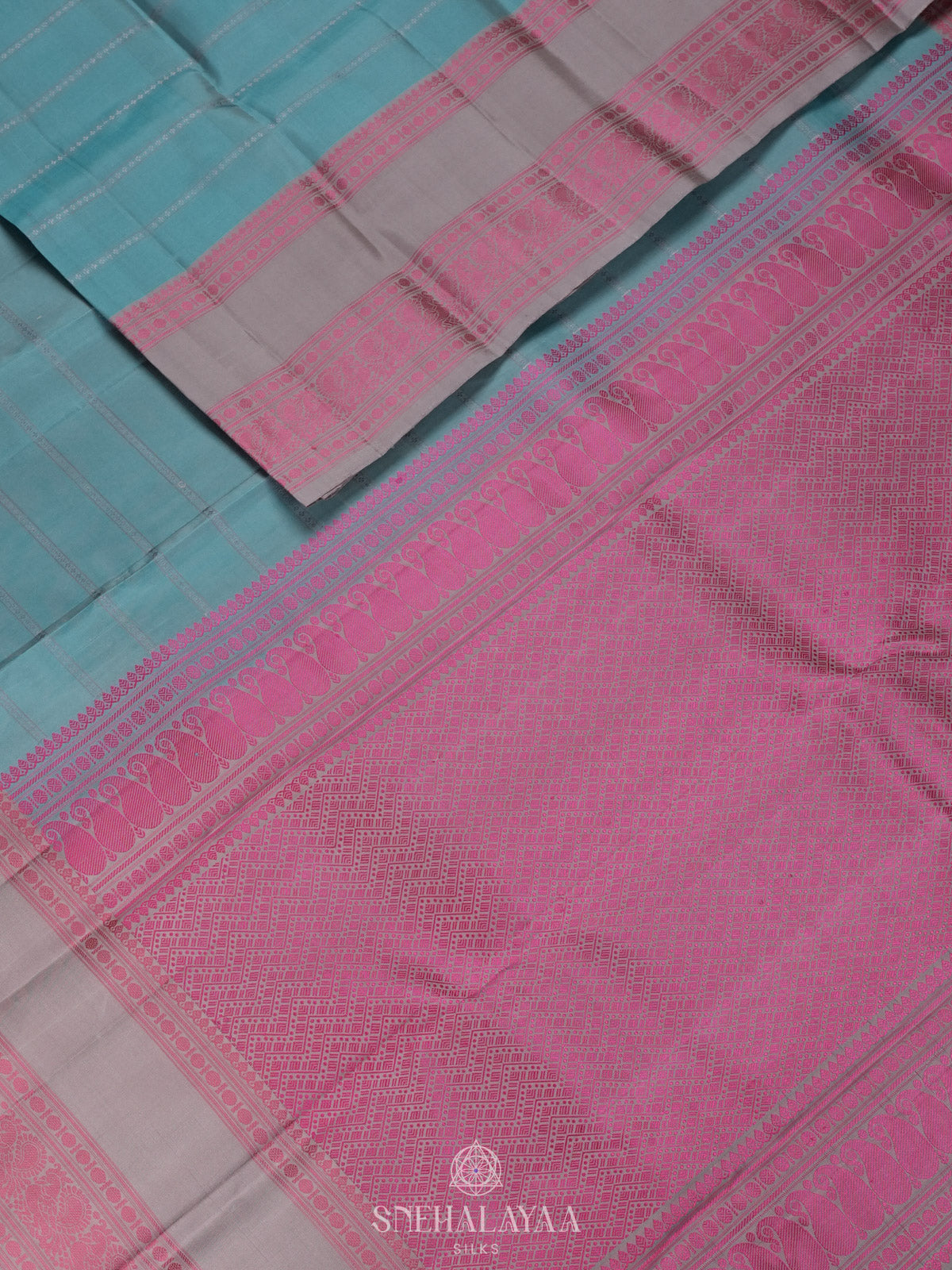 Blue Kanjivaram Silk Saree