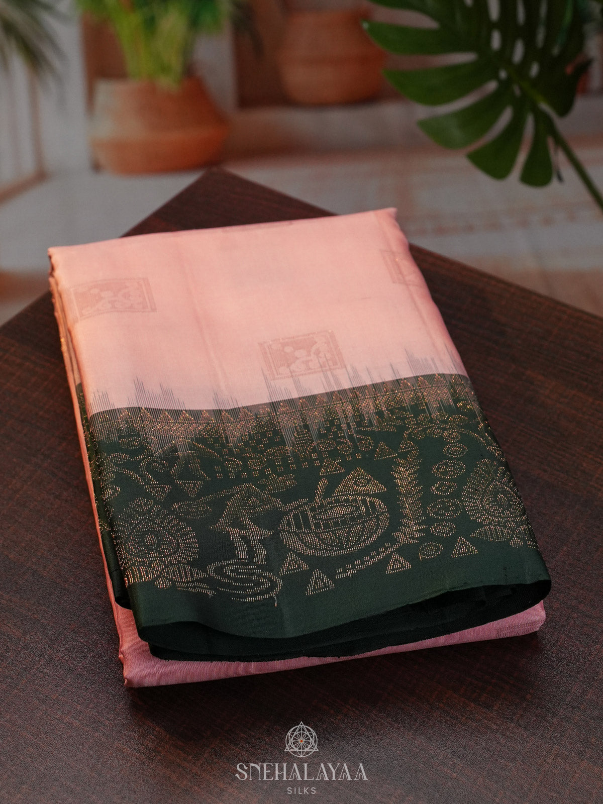 Cream Kanjivaram Silk Saree