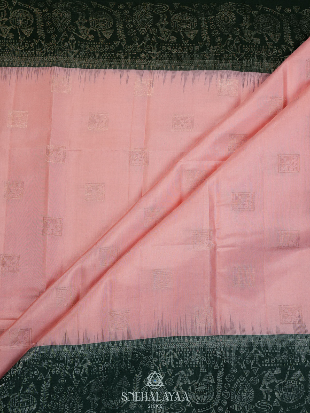 Cream Kanjivaram Silk Saree