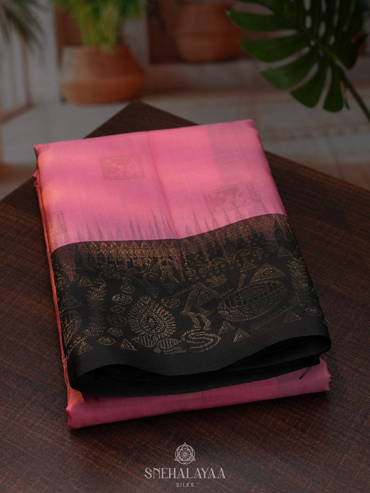 Pink Kanjivaram Silk Saree