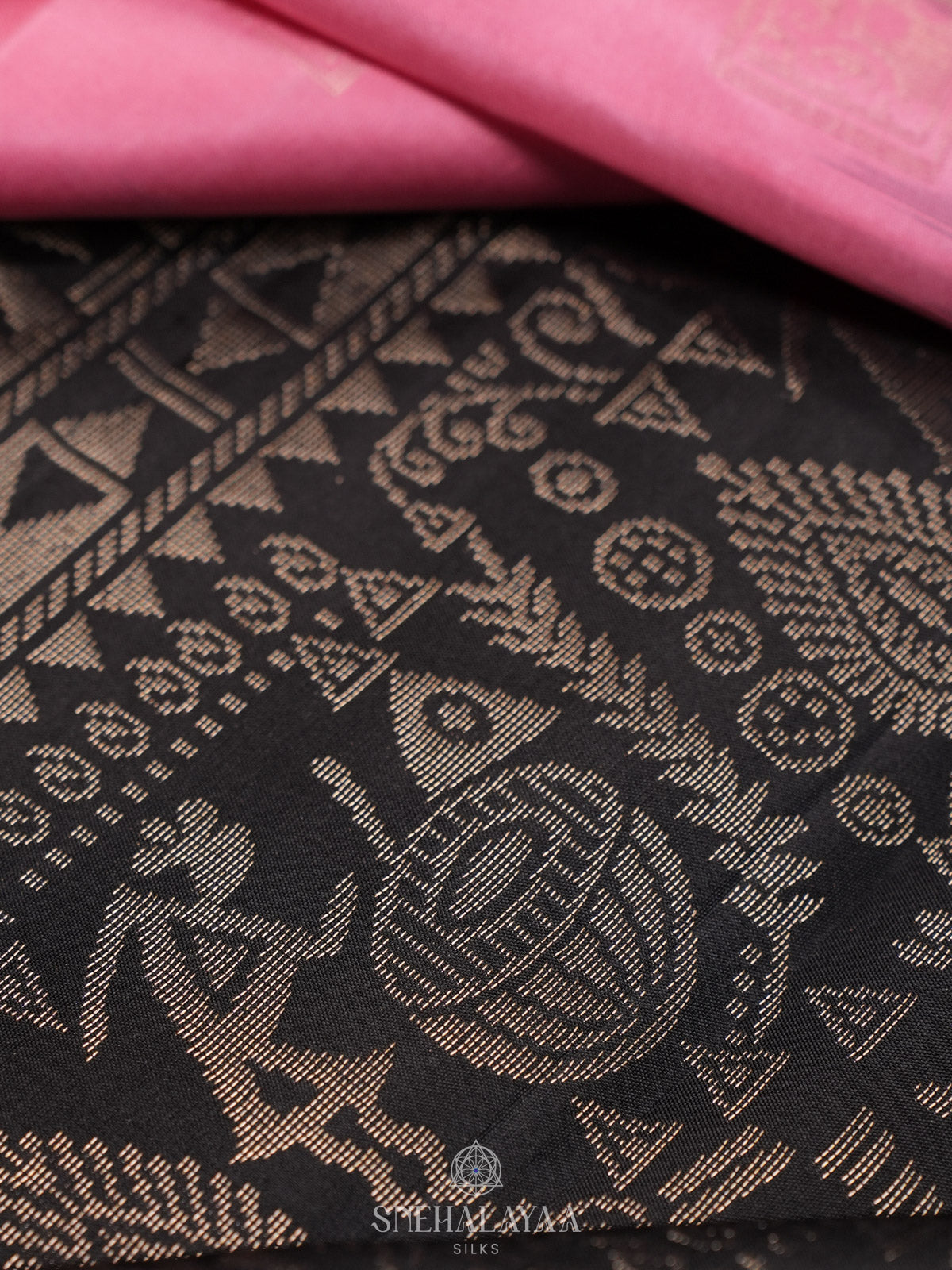 Pink Kanjivaram Silk Saree