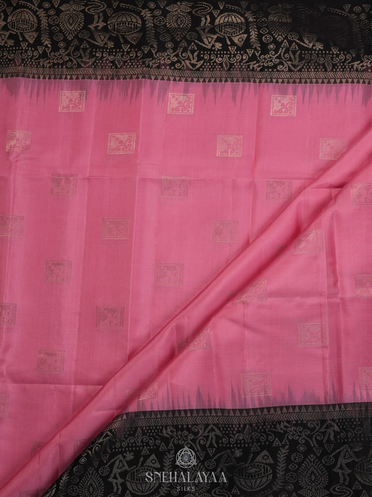 Pink Kanjivaram Silk Saree